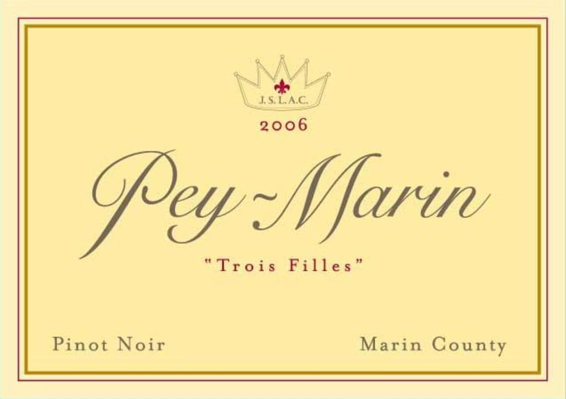 Scenic Root Winegrowers Trois Filles Pinot Noir 2006 Front Label