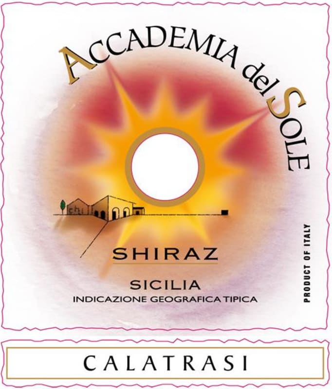 Cantine Calatrasi Terre Siciliane Accademia del Sole Syrah 2006 Front Label