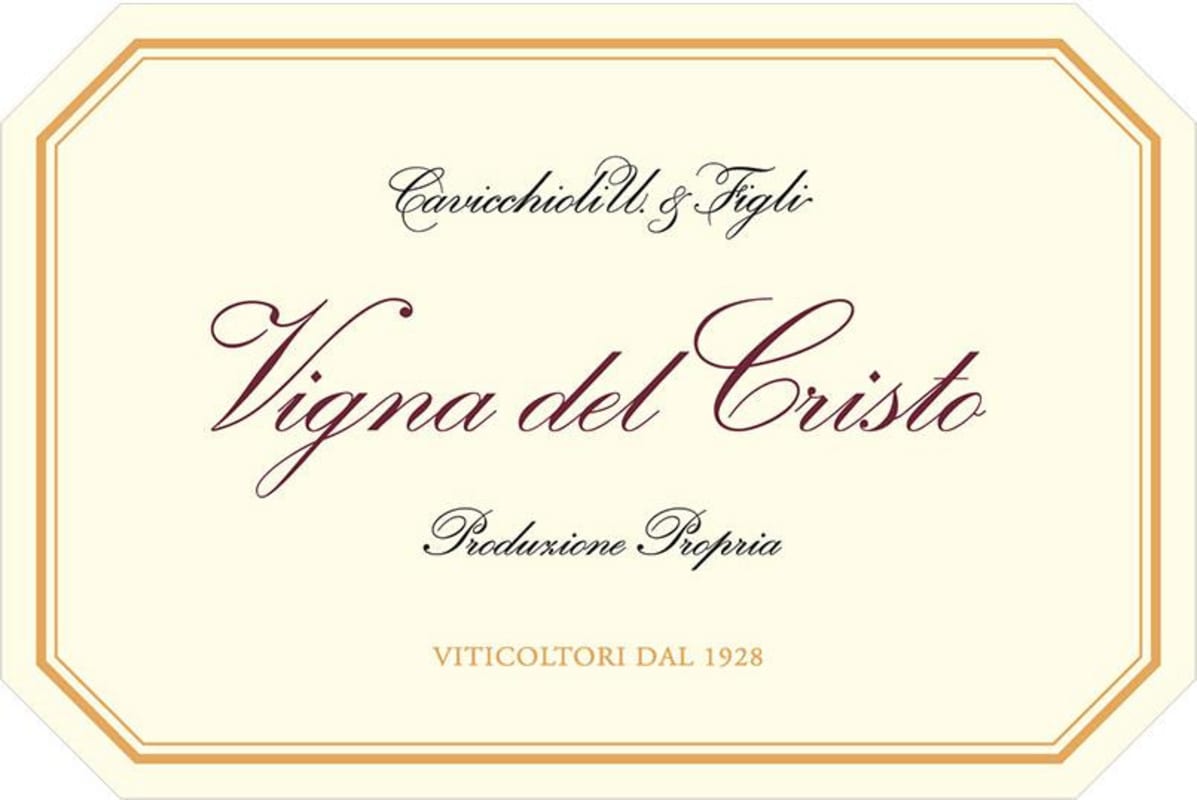 Cantine Cavicchioli Lambrusco di Sorbara Vigna del Cristo 2014 Front Label
