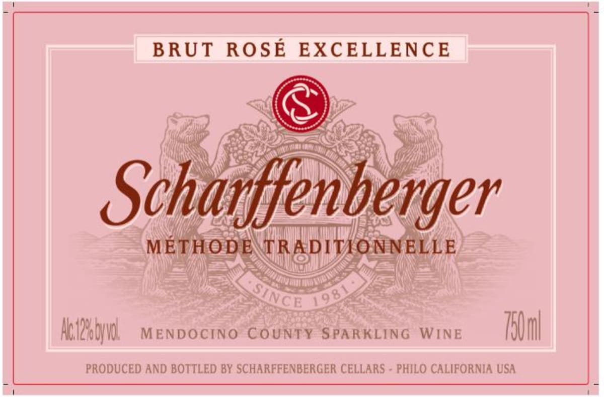Scharffenberger Excellence Brut Rose 1989 Front Label