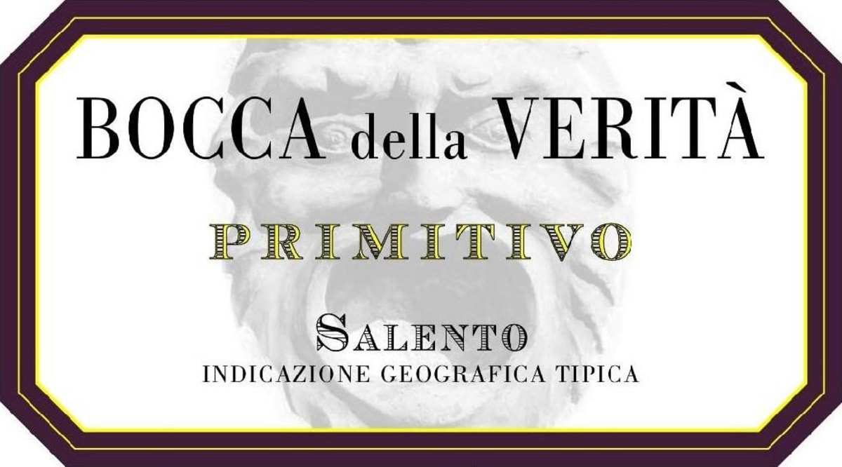 Cantine de Falco Salento Bocca della Verita Primitivo 2007 Front Label