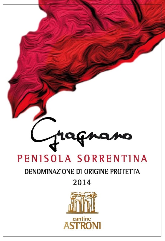 Cantine Astroni Gragnano Penisola Sorrentina 2014 Front Label