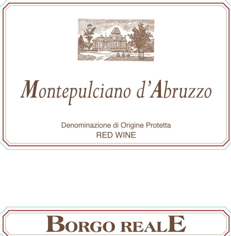 Cantine del Borgo Reale Montepulciano d'Abruzzo 2013 Front Label