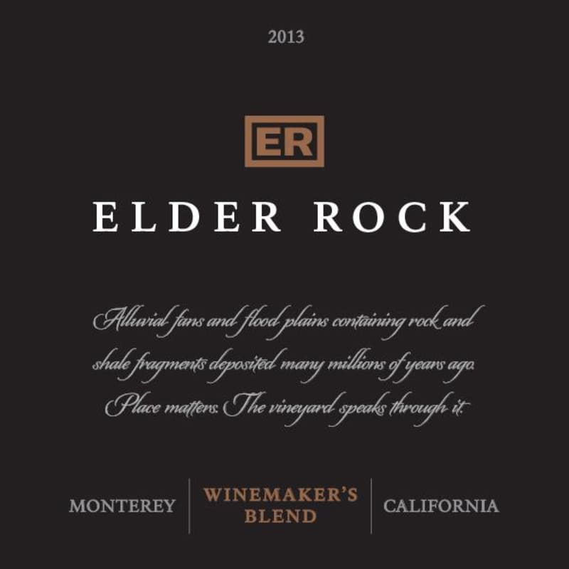 Scheid Vineyards Elder Rock Winemaker's Blend 2013 Front Label