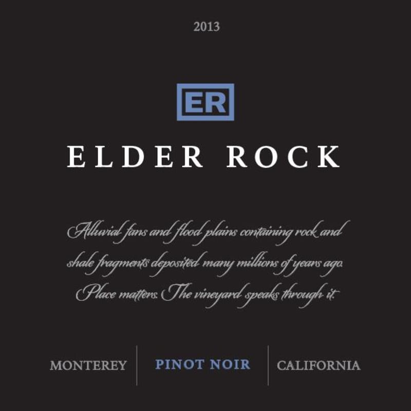 Scheid Vineyards Elder Rock Pinot Noir 2013 Front Label