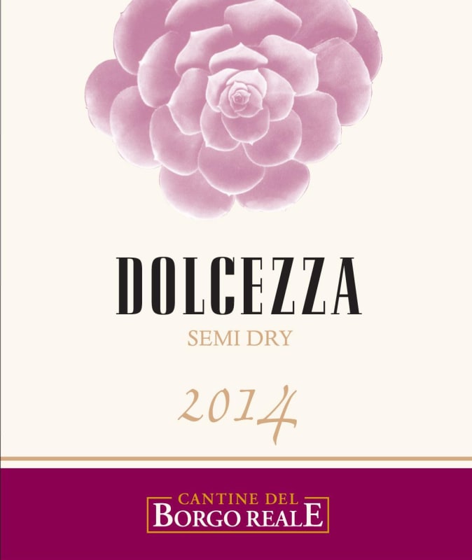 Cantine del Borgo Reale Dolcezza Semi Dry Red 2014 Front Label