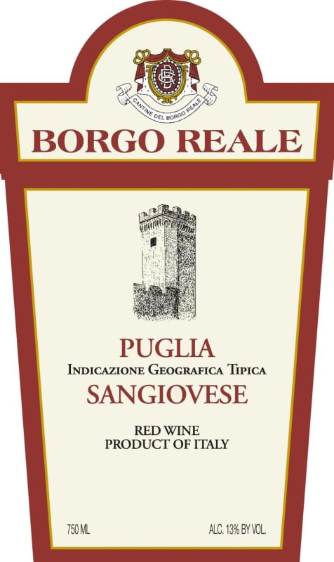 Cantine del Borgo Reale Sangiovese 2012 Front Label