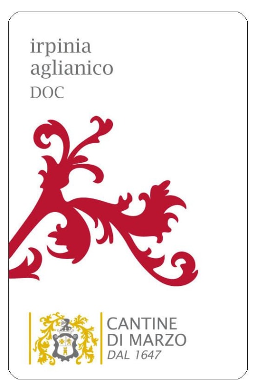 Cantine di Marzo Irpinia Cantine Storiche Aglianico 2012 Front Label