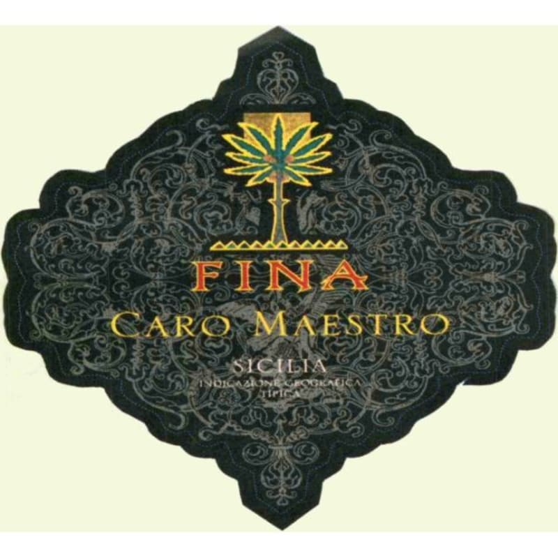 Cantine Fina Sicilia Caro Maestro Rosso 2003 Front Label
