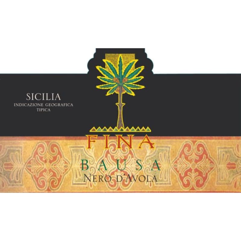 Cantine Fina Sicilia Bausa Nero d'Avola 2008 Front Label