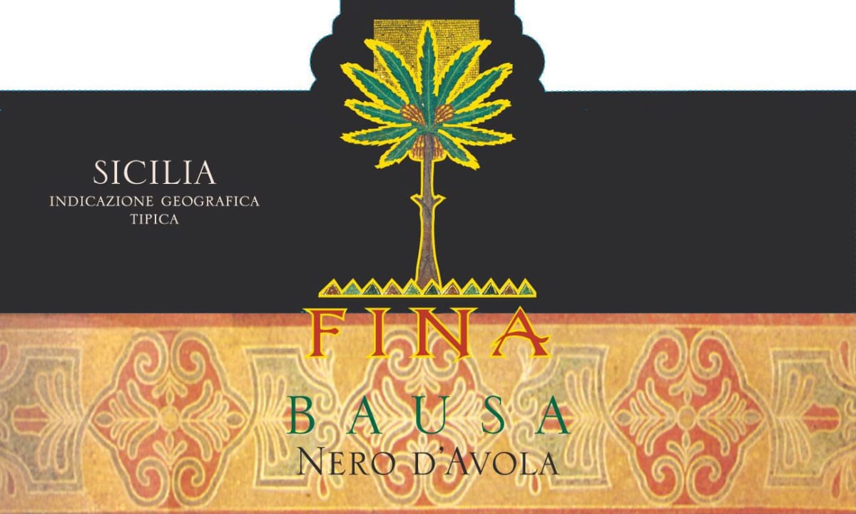 Cantine Fina Sicilia Bausa Nero d'Avola 2008 Front Label