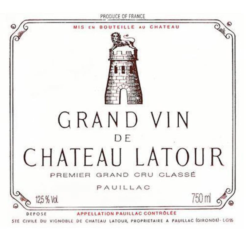 Chateau Latour 1985 Front Label