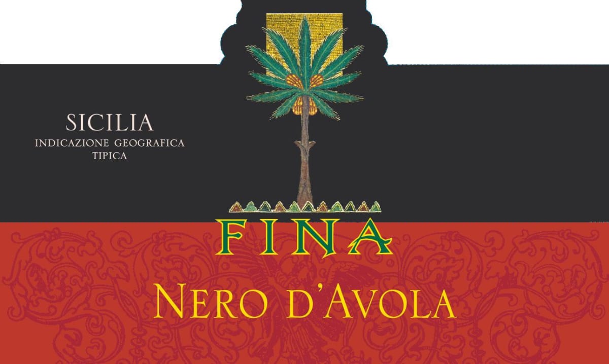 Cantine Fina Sicilia Nero d'Avola 2007 Front Label
