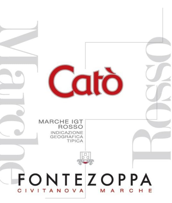Fontezoppa Marche Cato Rosso 2013 Front Label