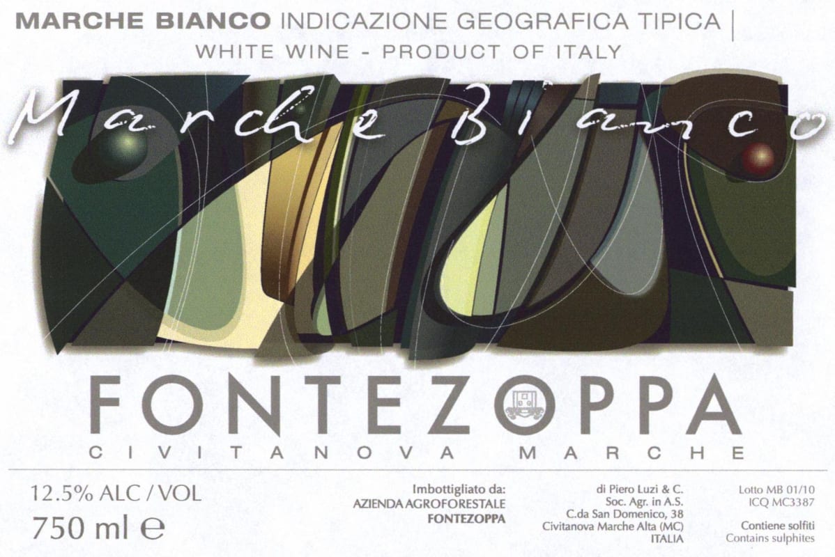 Fontezoppa Marche Bianco 2010 Front Label