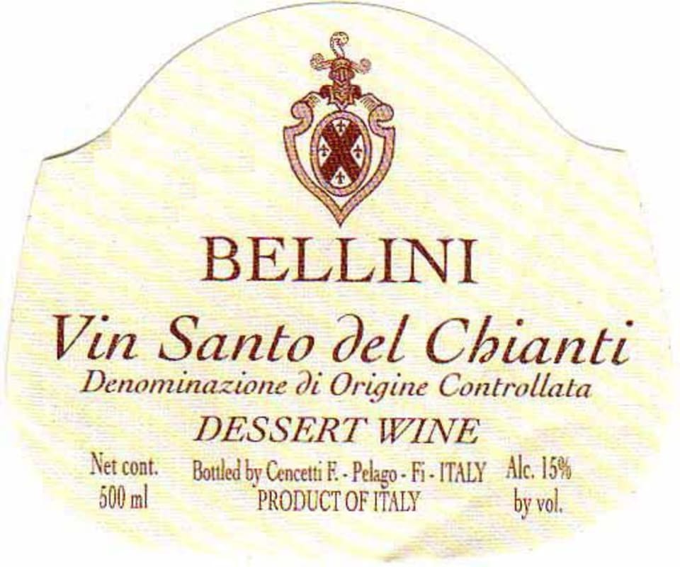 Cantine Fratelli Bellini Vin Santo del Chianti 2009 Front Label