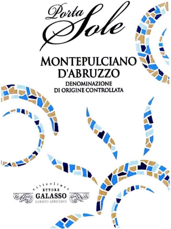 Cantine Galasso S.r.l. Montepulciano d'Abruzzo Porta Sole 2014 Front Label