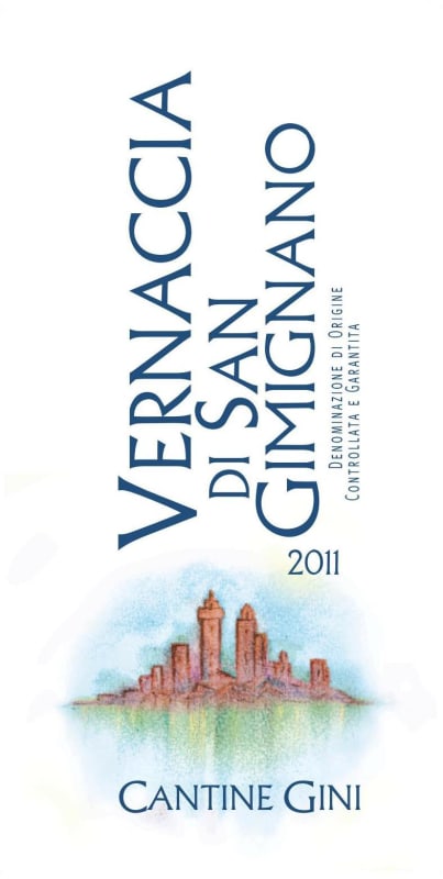 Cantine Gini Vernaccia di San Gimignano 2011 Front Label