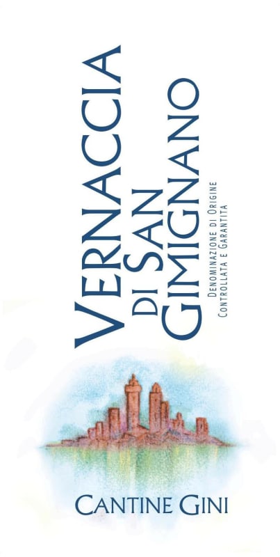 Cantine Gini Vernaccia di San Gimignano 2013 Front Label