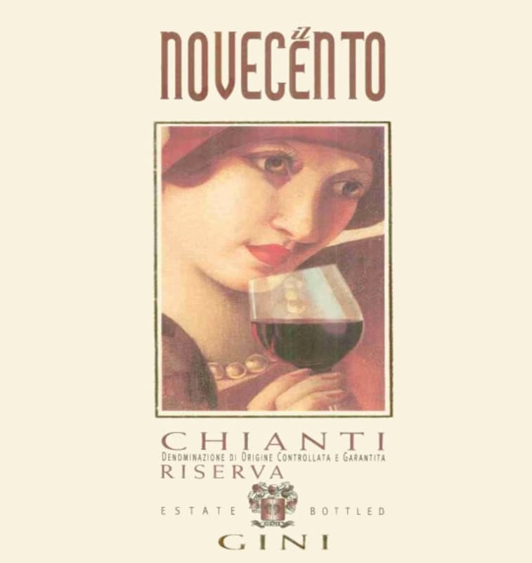 Cantine Gini Chianti Il Novecento Riserva 2008 Front Label