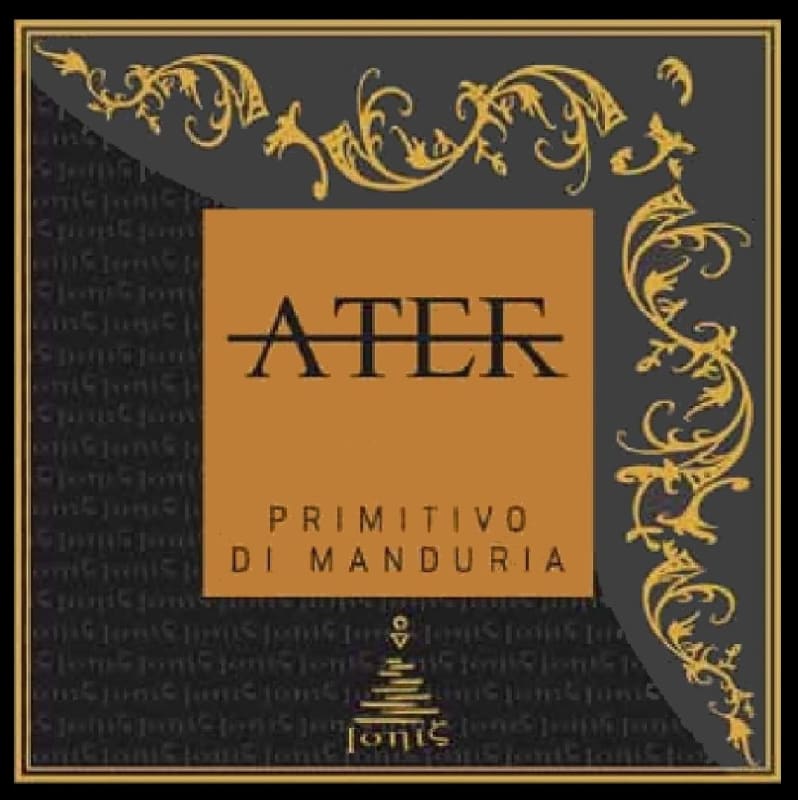 Cantine Ionis Primitivo di Manduria Ater 2012 Front Label