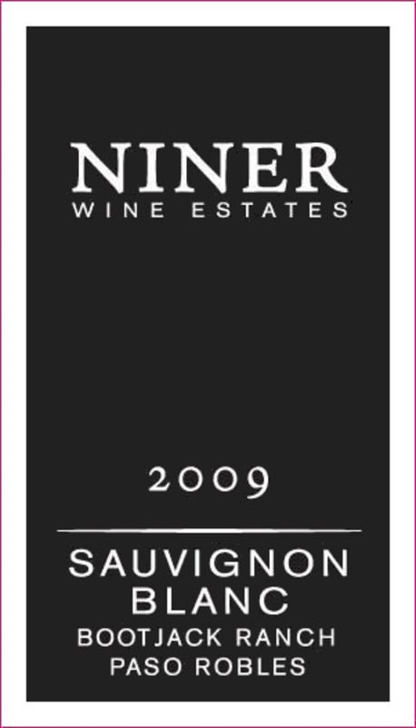 Niner Bootjack Ranch Sauvignon Blanc 2009 Front Label