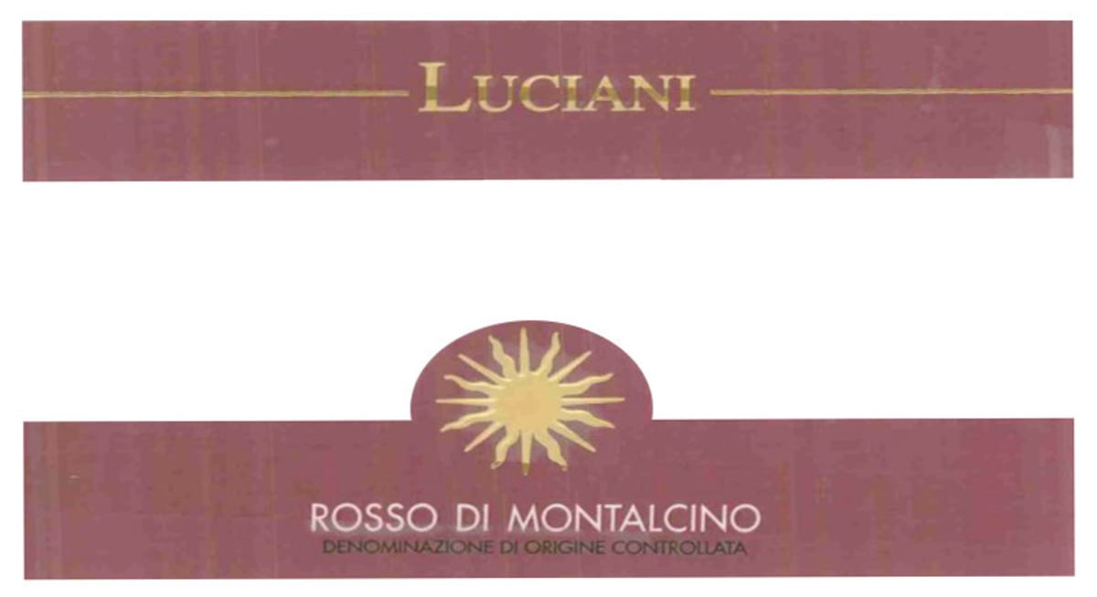 Cantine Luciani Rosso di Montalcino 2004 Front Label