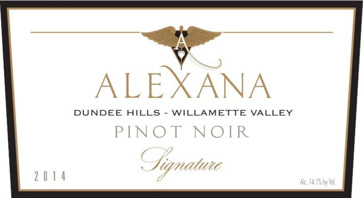 Alexana Signature Pinot Noir 2014 Front Label