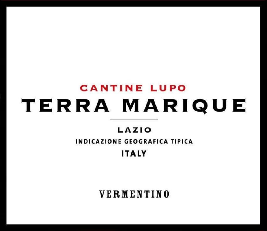 Cantine Lupo Terra Marique Vermentino 2013 Front Label