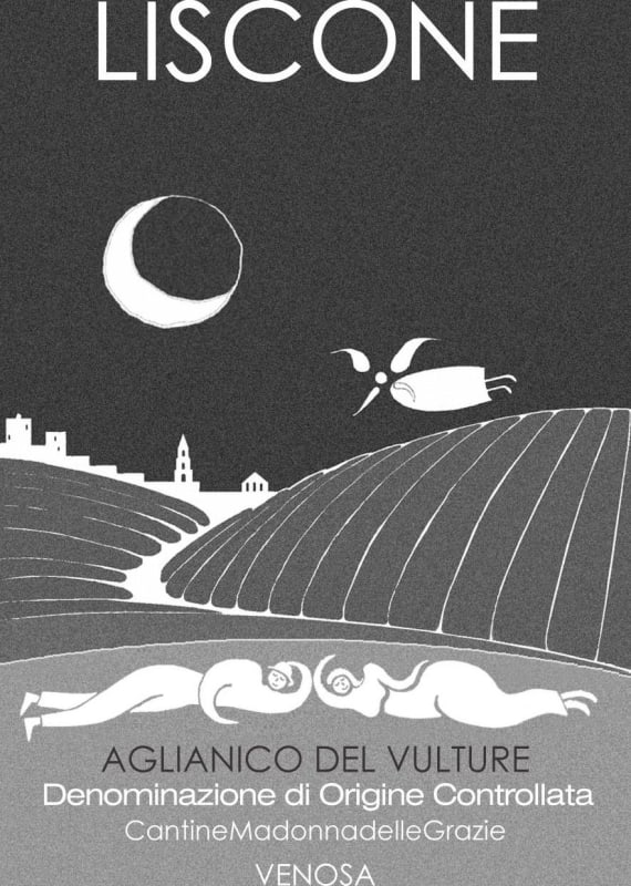 Cantine Madonna delle Grazie di Latorraca Guiseppe Aglianico del Vulture Liscone 2011 Front Label