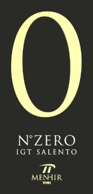 Cantine Menhir Salento Salento N. Zero 2007 Front Label