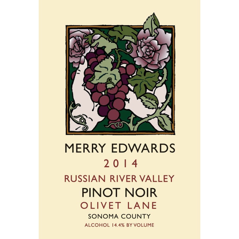 Merry Edwards Olivet Lane Pinot Noir 2014 Front Label