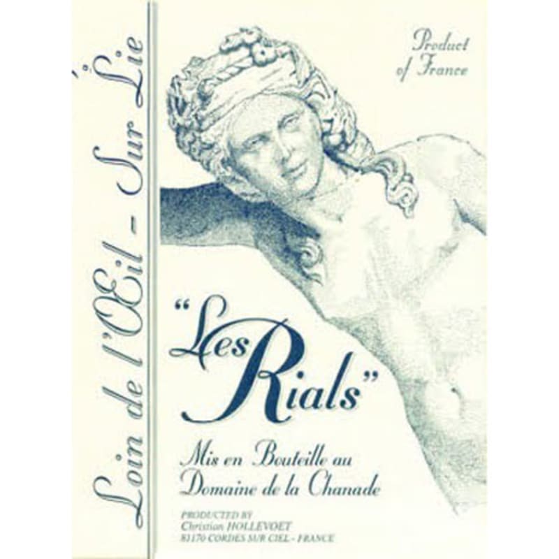 Domaine De La Chanade Les Rials 2016 Front Label