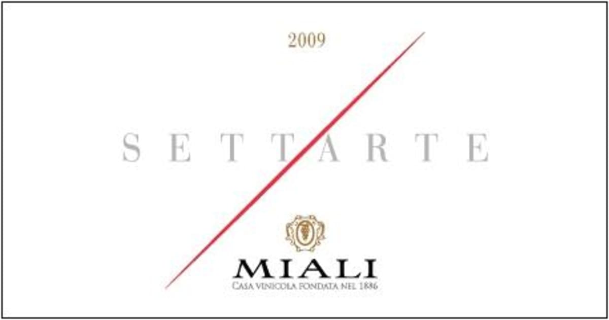 Cantine Miali Settarte Rosso 2009 Front Label