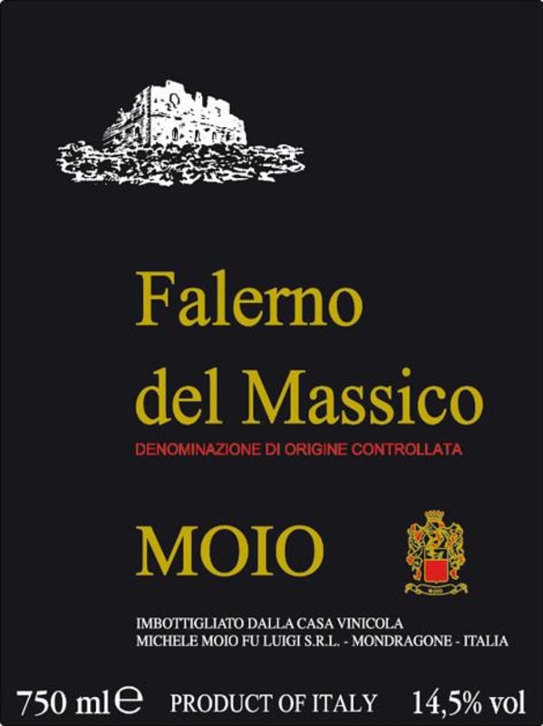 Cantine Moio Falerno del Massico Primitivo 2013 Front Label