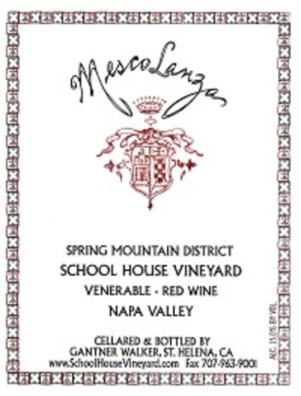 School House Mescolanza 1999 Front Label