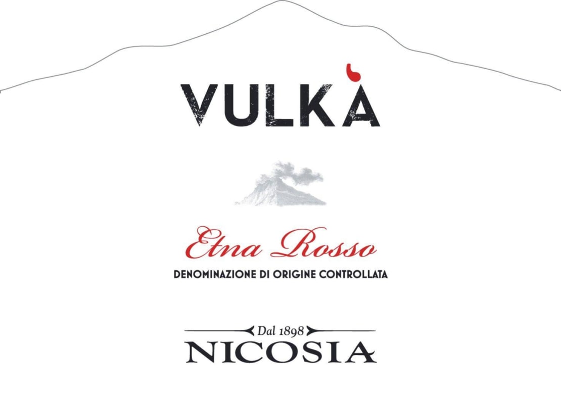 Nicosia Etna Vulka Rosso 2013 Front Label
