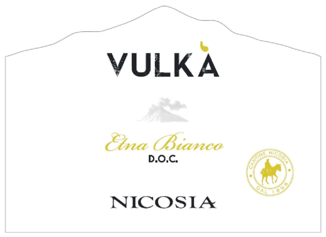 Nicosia Vulka Etna Bianco 2015 Front Label