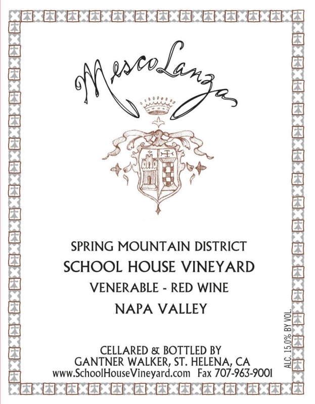 School House Mescolanza 2012 Front Label