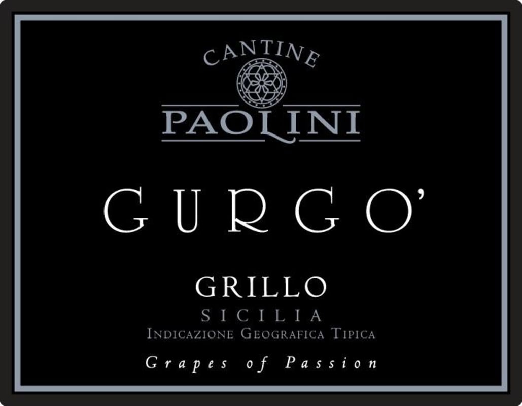 Cantine Paolini Sicilia Gurgo Grillo 2015 Front Label
