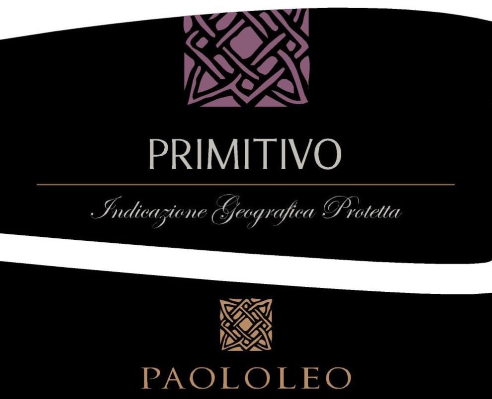 Cantine Paolo Leo Salento Primitivo 2014 Front Label