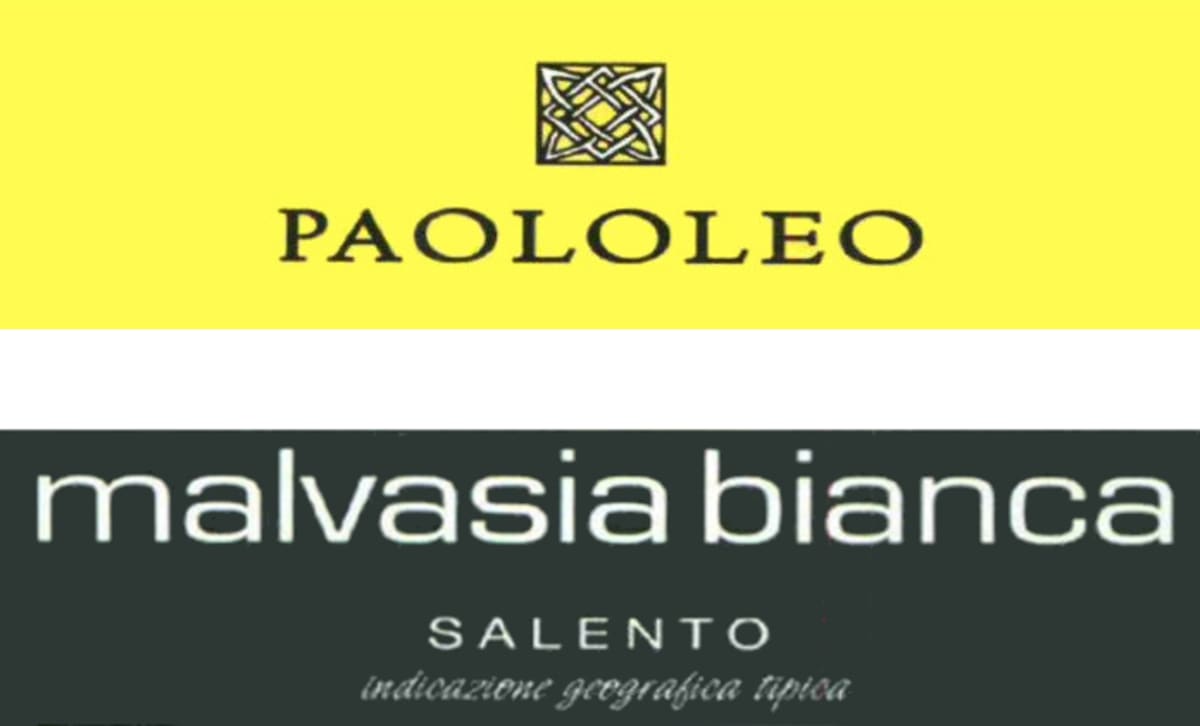 Cantine Paolo Leo Salento Malvasia Bianca 2012 Front Label