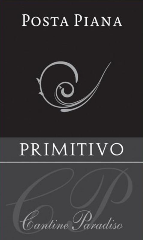 Cantine Paradiso Posta Piana Primitivo 2014 Front Label