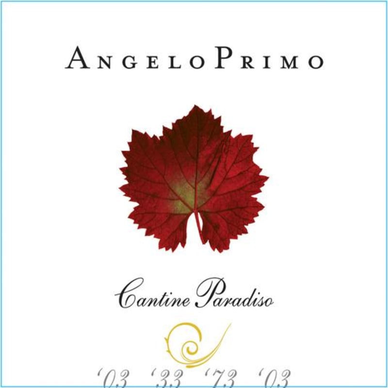 Cantine Paradiso Puglia Angelo Primo Uva di Troia 2010 Front Label