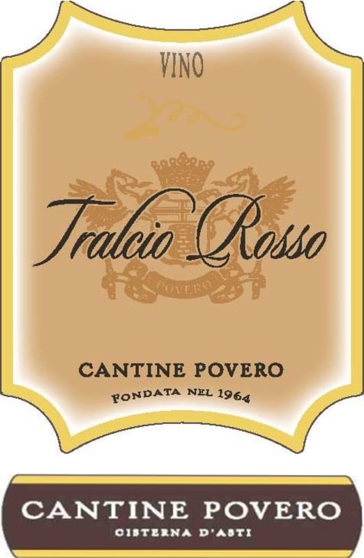 Cantine Povero Vino da Tavola Tralcio Rosso 2010 Front Label
