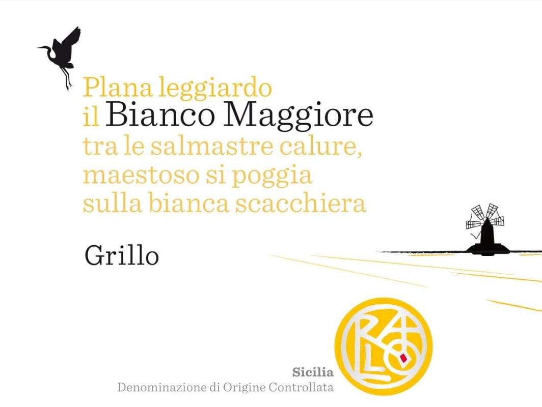 Cantine Rallo Maggiore Grillo Bianco 2012 Front Label