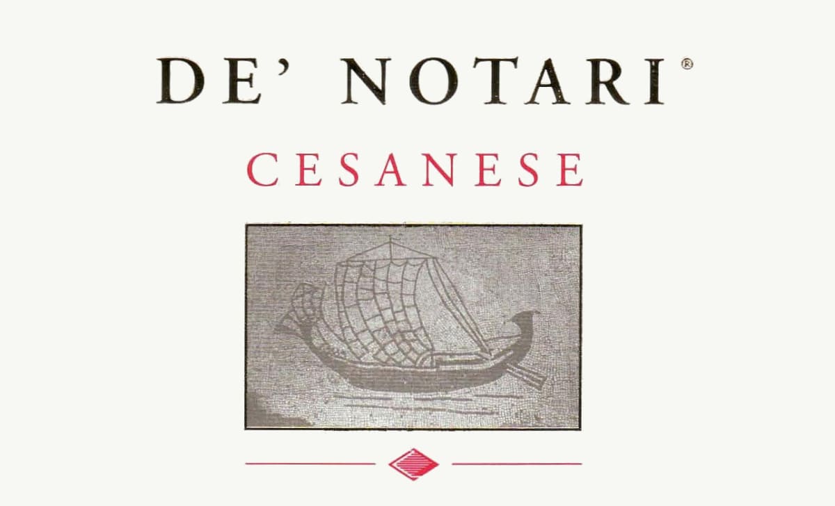 Cantine San Marco Lazio De' Notari Cesanese 2012 Front Label