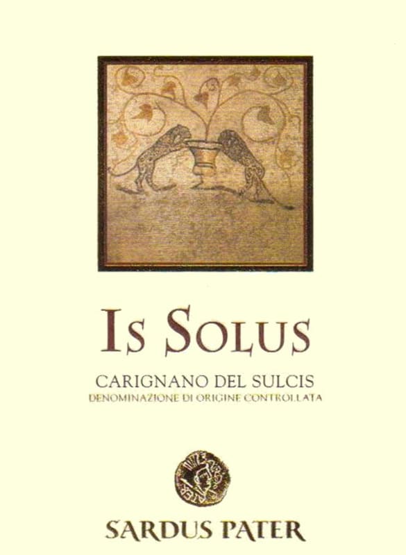 Cantine Sardus Pater Carignano del Sulcis Is Solus 2007 Front Label