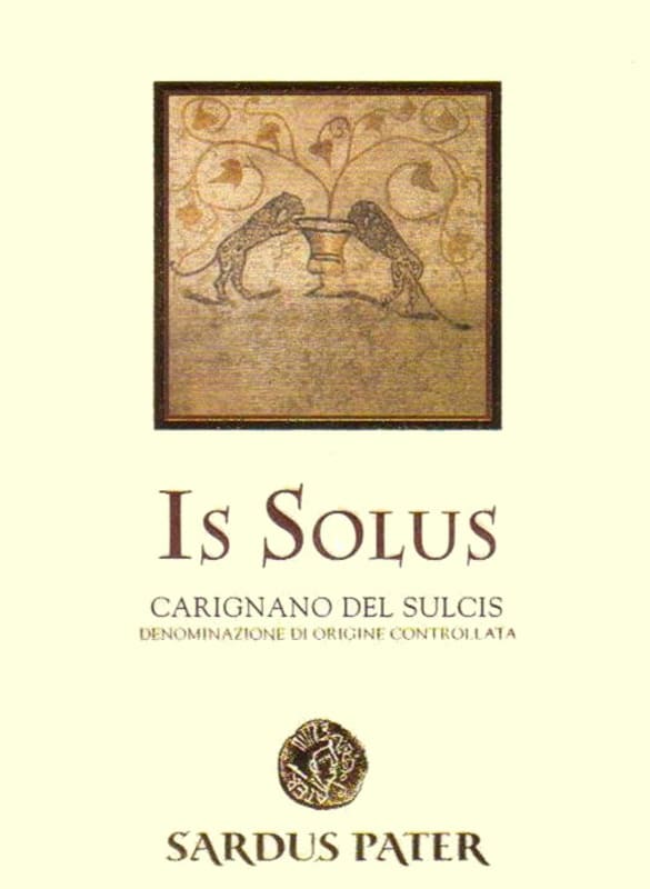Cantine Sardus Pater Carignano del Sulcis Is Solus 2006 Front Label