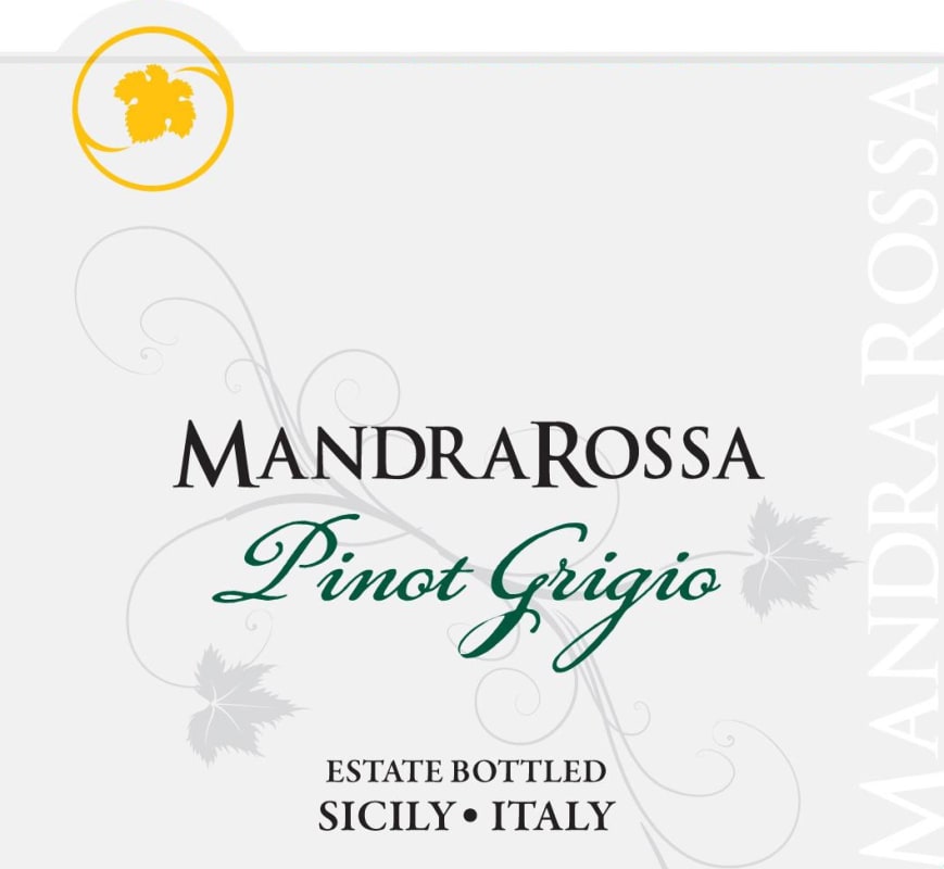 Cantine Settesoli Mandrarossa Pinot Grigio 2014 Front Label
